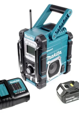 Jusqu'à Épuisement Des Stocks Makita Radio DMR 106 7,2 - 18 V Radio de chantier sans fil avec Bluetooth + 1x Batterie 5,0 Ah + Chargeur