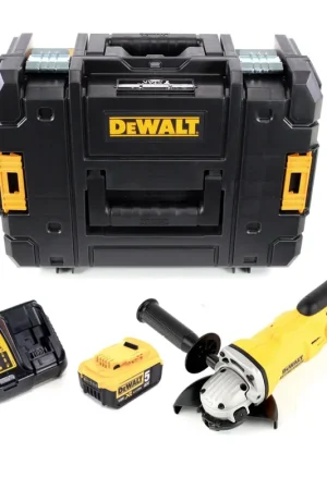 Super Prix DeWalt DCG 412 18 V 125 mm XR Li-Ion Meuleuse sans fil avec Coffret de transport TSTAK + 1x Batterie DCB 182 4,0 Ah +1x Chargeur DCB 115