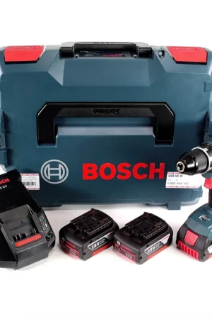 Prix Cassé Bosch Professional Perceuse-Visseuse sans fil GSR 18V-28 + Coffret L-Boxx + 3x Batteries GBA 3,0 Ah + Chargeur AL 1860 CV