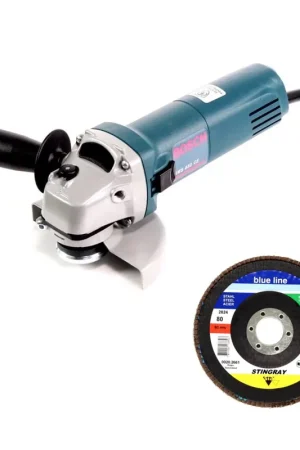 Offre Spéciale Meuleuse d'angle Bosch GWS 850 CE 850 watts 125 mm (0601378790) + 10x rondelles dentées Bosch SIA 2824 Stingray 125 mm P80 pour acier et acier inoxydable
