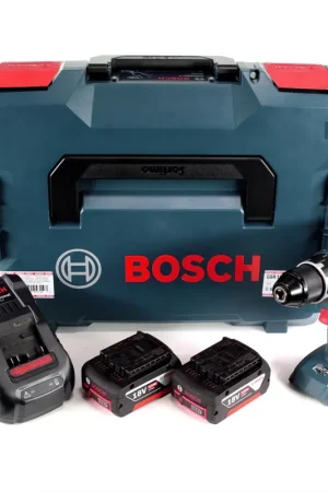Offre Exclusive Bosch GSR 18V-28 Perceuse-visseuse sans fil 18V 1/2" 13mm + Coffret de transport L-Boxx + 2x Batteries 5 Ah + Chargeur rapide