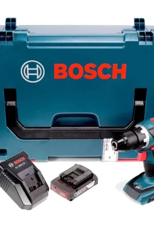 Perceuse-visseuse sans fil Bosch GSR 18 V-EC sans balais avec mandrin métallique (nouvelle version à partir de 2016) + 1 x batterie GBA 2 Ah + chargeur AL 1820 en L-Boxx Commande En Gros