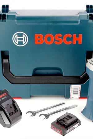 Meuleuse droite à batterie Bosch GGS 18 V-LI 18V + 1x batterie 2,0Ah + chargeur + L-Boxx Promotion