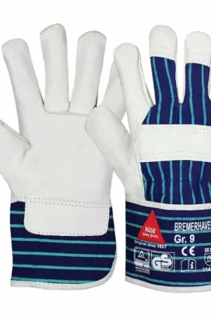 HASE Gant d'hiver Bremerhaven taille 10 naturel/bleu ( 4000371053 ) Nouveauté
