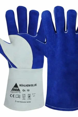 Promotion Saisonnière HASE Gant de soudeur Mühlheim Blue taille 8 bleu/gris ( 8000606296 )