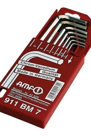 AMF Jeu de clés mâles coudées 911BM 7 pcs. boîte coulissante ( 4000825333 ) Nouveauté