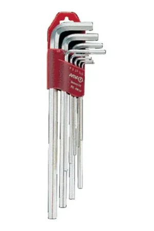 AMF Jeu de clés mâles coudées 911L-HM9D support en plastique 9 pièces ( 4000825384 ) Authentique