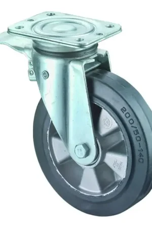 Remise BS ROLLEN Roulette pivotante de charge lourde d. de la roue 200 mm cap. charge 450 kg ( 3000275479 )