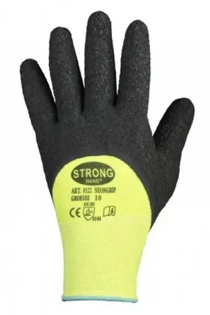 STRONGHAND gants NEONGRIP taille 8 jaune fluo/noir ( 8000140721 ) Dernier Modèle