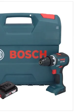 Soldes Bosch GSR 18V-55 Professional Perceuse-visseuse sans fil 18 V 55 Nm Brushless + 1x batterie 2,0 Ah + chargeur + L-Case