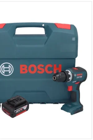 Bosch GSR 18V-55 Professional Perceuse-visseuse sans fil 18 V 55 Nm Brushless + 1x batterie 5,0 Ah + chargeur + L-Case Remise