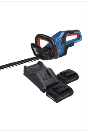 Meilleure Vente Bosch GHE 18V-60 Professional Taille-haies sans fil 18 V 60 cm Brushless + 2x batterie ProCORE 4,0 Ah + chargeur