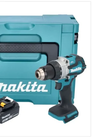 Makita DDF 489 M1J Perceuse-visseuse sans fil 18 V 73 Nm Brushless + 1x batterie 4,0 Ah + Makpac - sans chargeur Super Prix