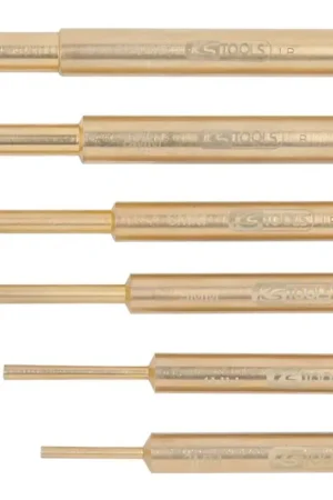 Usine Directe KS TOOLS Jeu de chasses goupilles BRONZEplus, 6 pcs ( 963.2590 )