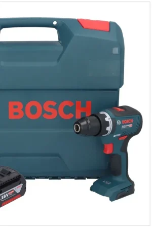 Petit Prix Bosch GSR 18V-55 Professional Perceuse-visseuse sans fil 18 V 55 Nm Brushless + 1x batterie 4,0 Ah + L-Case - sans chargeur
