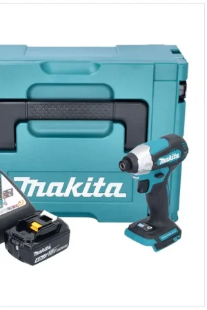 Marque Makita DTD 157 RM1J Clé à choc sans fil 18 V 140 Nm 1/4'' Brushless + 1x batterie 4,0 Ah + chargeur + Makpac