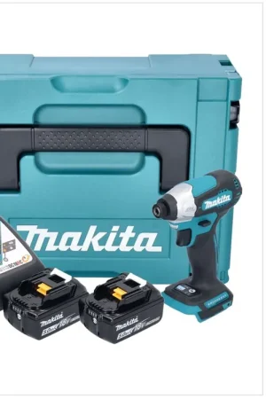 Prix Cassé Makita DTD 157 RTJ Clé à choc sans fil 18 V 140 Nm 1/4'' Brushless + 2x batterie 5,0 Ah + chargeur + Makpac