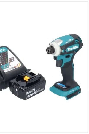 Promotion Makita DTD 172 RG1 Clé à choc sans fil 18 V 180 Nm 1/4'' Brushless + 1x batterie 6,0 Ah + chargeur