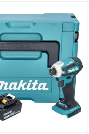 Prix Promo Makita DTD 172 T1J Clé à choc sans fil 18 V 180 Nm 1/4'' Brushless + 1x batterie 5,0 Ah + Makpac - sans chargeur