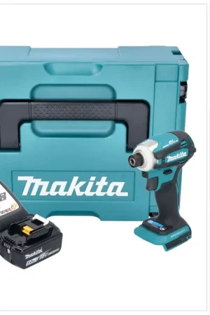Certifié Makita DTD 172 RT1J Clé à choc sans fil 18 V 180 Nm 1/4'' Brushless + 1x batterie 5,0 Ah + chargeur + Makpac