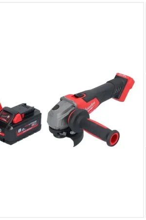 Certifié Meuleuse d'angle sur batterie Milwaukee M18 FSAG115X-801 18 V 115 mm sans balais + 1x batterie 8,0 Ah + chargeur