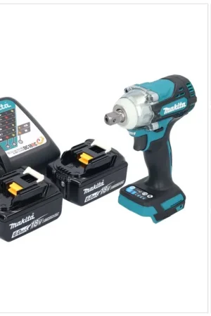 Makita DTW 301 RG Clé à choc sans fil 18 V 330 Nm 1/2" Brushless + 2x batterie 6,0 Ah + chargeur Dernière Chance