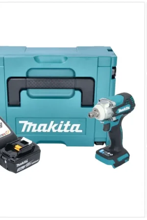 Solde Makita DTW 301 RF1J Clé à choc sans fil 18 V 330 Nm 1/2" Brushless + 1x batterie 3,0 Ah + chargeur + Makpac