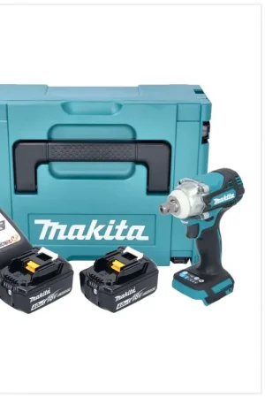 Commande En Gros Makita DTW 301 RMJ Clé à choc sans fil 18 V 330 Nm 1/2" Brushless + 2x batterie 4,0 Ah + chargeur + Makpac