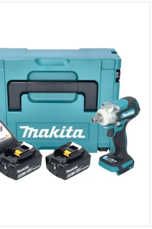 Makita DTW 301 RGJ Clé à choc sans fil 18 V 330 Nm 1/2" Brushless + 2x batterie 6,0 Ah + chargeur + Makpac Paiement Sécurisé