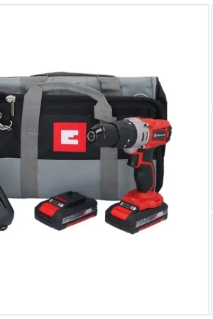 Expédié Aujourd'hui Einhell TE-CD 18/2 Li-Kit Perceuse-visseuse à percussion sans fil 18 V 44 Nm + 2x batterie 1,5 Ah + chargeur + étui