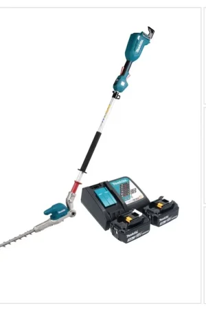 Promotion Saisonnière Makita DUN 500 WRF2 Taille-haies sans fil 18 V 50 cm Brushless + 2x batterie 3,0 Ah + chargeur