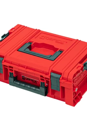 Qbrick System PRO Technik Case 2.0 RED ULTRA HD Custom Mallette à outils 450 x 332 x 171 mm 12 l empilable IP54 avec étagère Must-Have