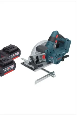 Promotion Bosch GKS 18V-57-2 Scie circulaire sans fil professionnelle 18 V 165 mm sans balais + 2 batteries 6,0 Ah + chargeur