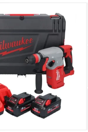 Must-Have Milwaukee M18 BLHX-802X Marteau perforateur burineur sans fil 18 V 2,3 J Brushless + 2x Batterie 8,0 Ah + Ladegert + HD-Box