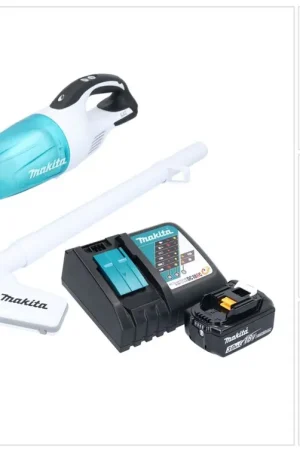 Bon Marché Makita DCL 181 FRF1WX aspirateur sans fil 18 V 53 mbar 0.65 L + 1x batterie 3.0 Ah + chargeur