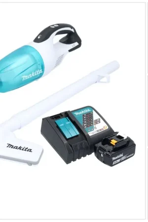 Offre Exclusive Makita DCL 181 FRT1WX aspirateur sans fil 18 V 53 mbar 0.65 L + 1x batterie 5.0 Ah + chargeur