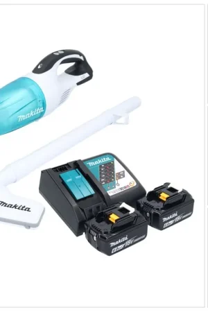 Marque Makita DCL 181 FRGWX aspirateur sans fil 18 V 53 mbar 0,65 L + 2x batterie rechargeable 6,0 Ah + chargeur