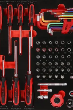 KS TOOLS Jeu de clés à douille et de tournevis 1/4' dans insert en mousse, 105 pcs ( 811.0105 ) Expédié Aujourd'hui