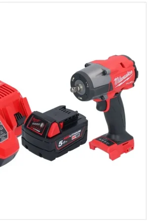Affaire À Saisir Milwaukee M18 FMTIW2F38-501 Clé à choc sans fil 18 V 745 Nm 3/8'' Brushless + 1x batterie 5,0 Ah + chargeur