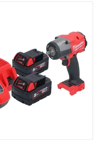 Petit Prix Milwaukee M18 FMTIW2F38-502 Clé à choc sans fil 18 V 745 Nm 3/8'' Brushless + 2x batterie 5,0 Ah + chargeur