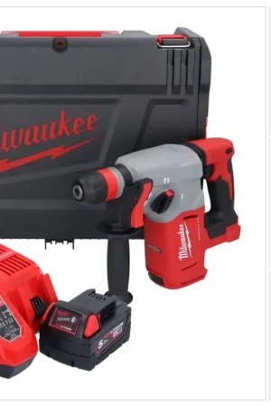 Authentique Milwaukee M18 BLHX-501X Marteau combiné sans fil 18 V 2,3 J Brushless + 1x batterie 5,0 Ah + chargeur + boîte HD