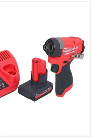 Expédié Aujourd'hui Clé à chocs sans fil Milwaukee M12 FID2-501 12 V 170 Nm 1/4" sans balai + 1x batterie 5,0 Ah + chargeur