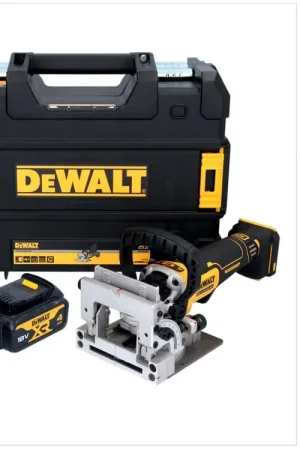 DeWalt DCW 682 M2T Fraiseuse sans fil pour chevilles plates 18 V 102 x 20 mm Brushless + 2x batterie 4,0 Ah + chargeur + TSTAK Prix Cassé