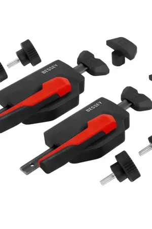 Offre Exclusive Bessey WNS-SET-MFT Elément de serrage horizontal à traction vers le bas pour tables multifonctions Force de serrage avec diamètre de trou de 20 mm et épaisseur de plaque de 19 mm min. jusqu'à 750 N