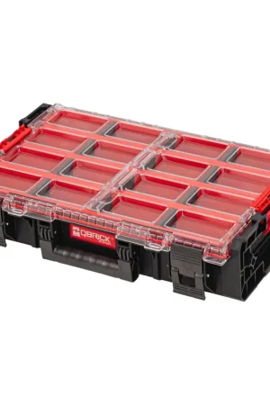 Qbrick System ONE Organizer XL 2.0 Long Bin empilable 582 x 387 x 131 mm 13,5 l IP66 avec 4 inlays et 12 séparateurs Prix Promo