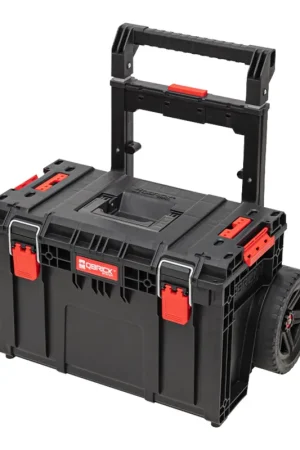 Qbrick System PRIME Chariot empilable 590 x 425 x 660 mm 37 l IP66 Capacité de charge de 100 kg avec double poignée télescopique en aluminium Promotion