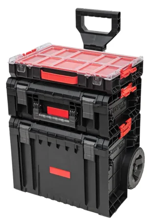 Prix Cassé Toolbrothers RHINO L Set 4 ECO Workshop Set + L Cart + L Coffre à outils Basic + L Organizer Hauteur M Boîtes 450 x 390 x 690 mm 45 l IP54