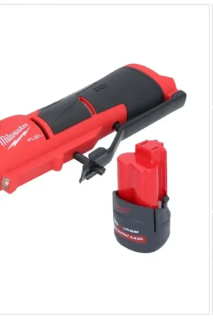 Retour Gratuit Milwaukee M12 FTB-251 Ponceuse à pneu sans fil 12 V 7/16'' Hex Brushless + 1x batterie 2,5 Ah - sans chargeur