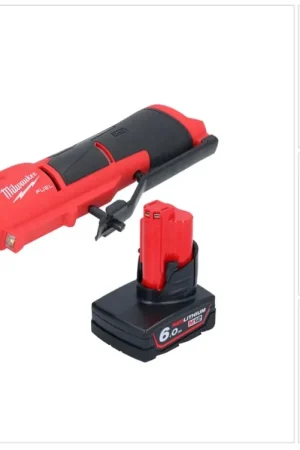 Bon Plan Milwaukee M12 FTB-601 Ponceuse à pneu sans fil 12 V 7/16'' Hex Brushless + 1x batterie 6,0 Ah - sans chargeur