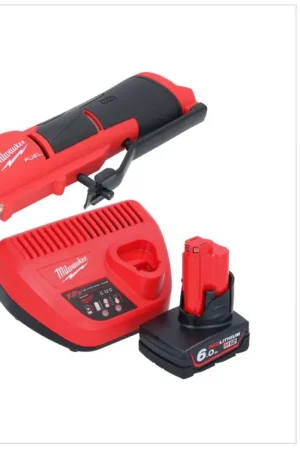 Must-Have Milwaukee M12 FTB-601 Ponceuse de pneus sans fil 12 V 7/16'' Hex Brushless +1x batterie 6,0 Ah + chargeur